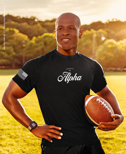 Men's Tees - Funny Conservative Tee - Strictly Alpha Tee