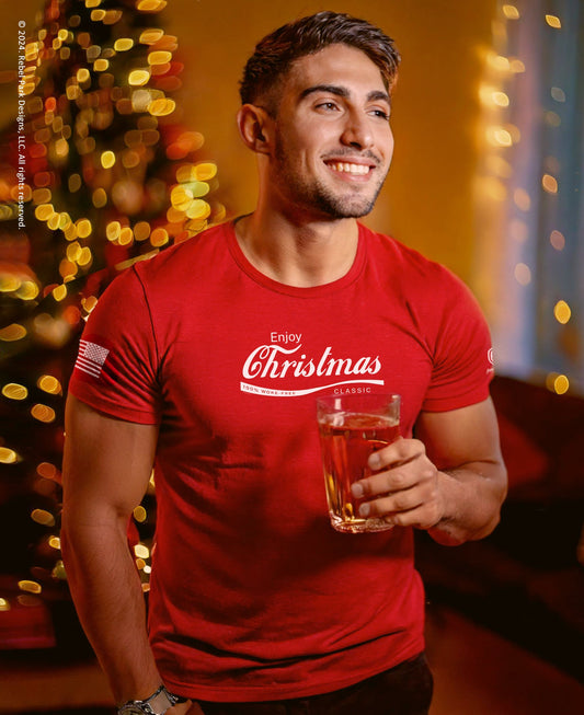 MAGA Tee for Men – Enjoy Christmas Classic - 100% Woke - Free T-Shirt - Rebel Park USA