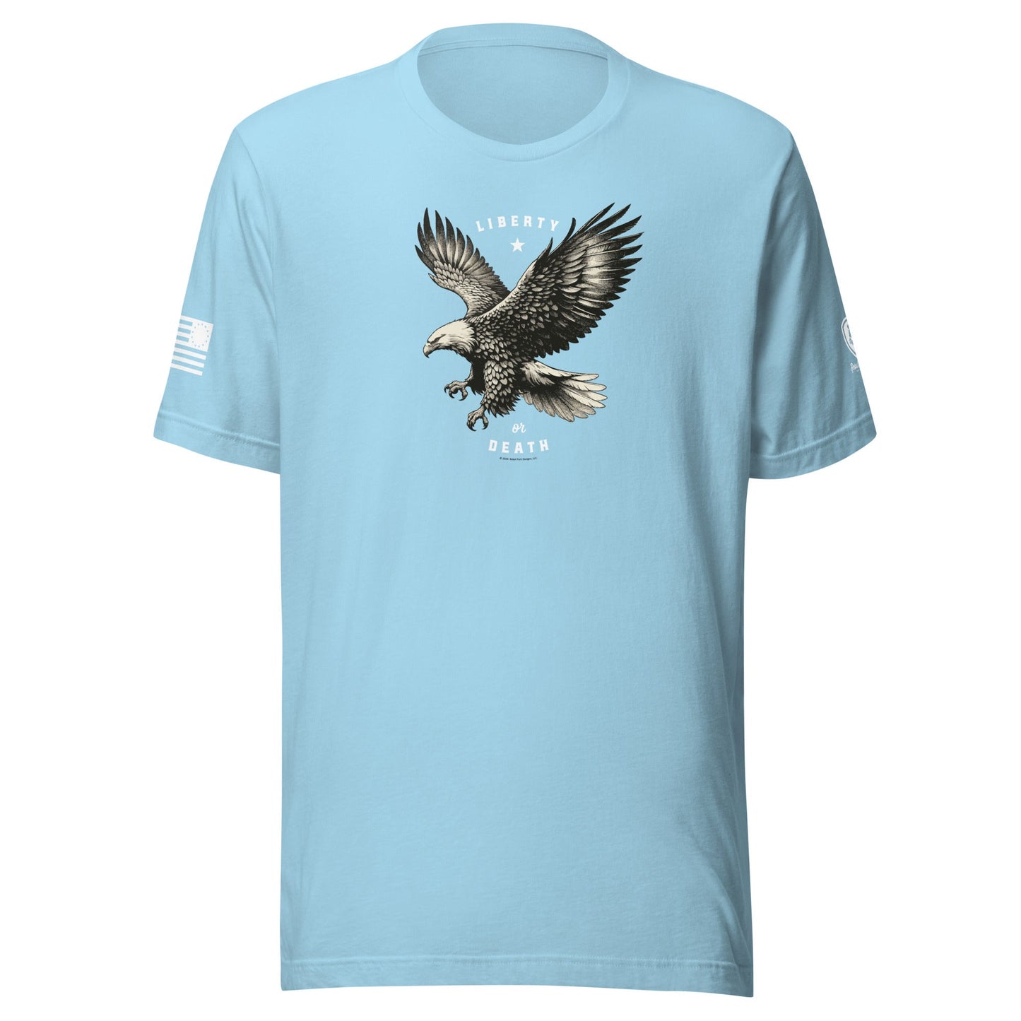 Military T-Shirt - Patriotic American Tee – Liberty or Death T-Shirt - Rebel Park USA