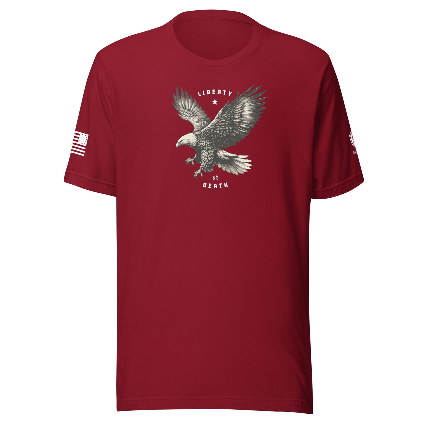 Military T-Shirt - Patriotic American Tee – Liberty or Death T-Shirt - Rebel Park USA