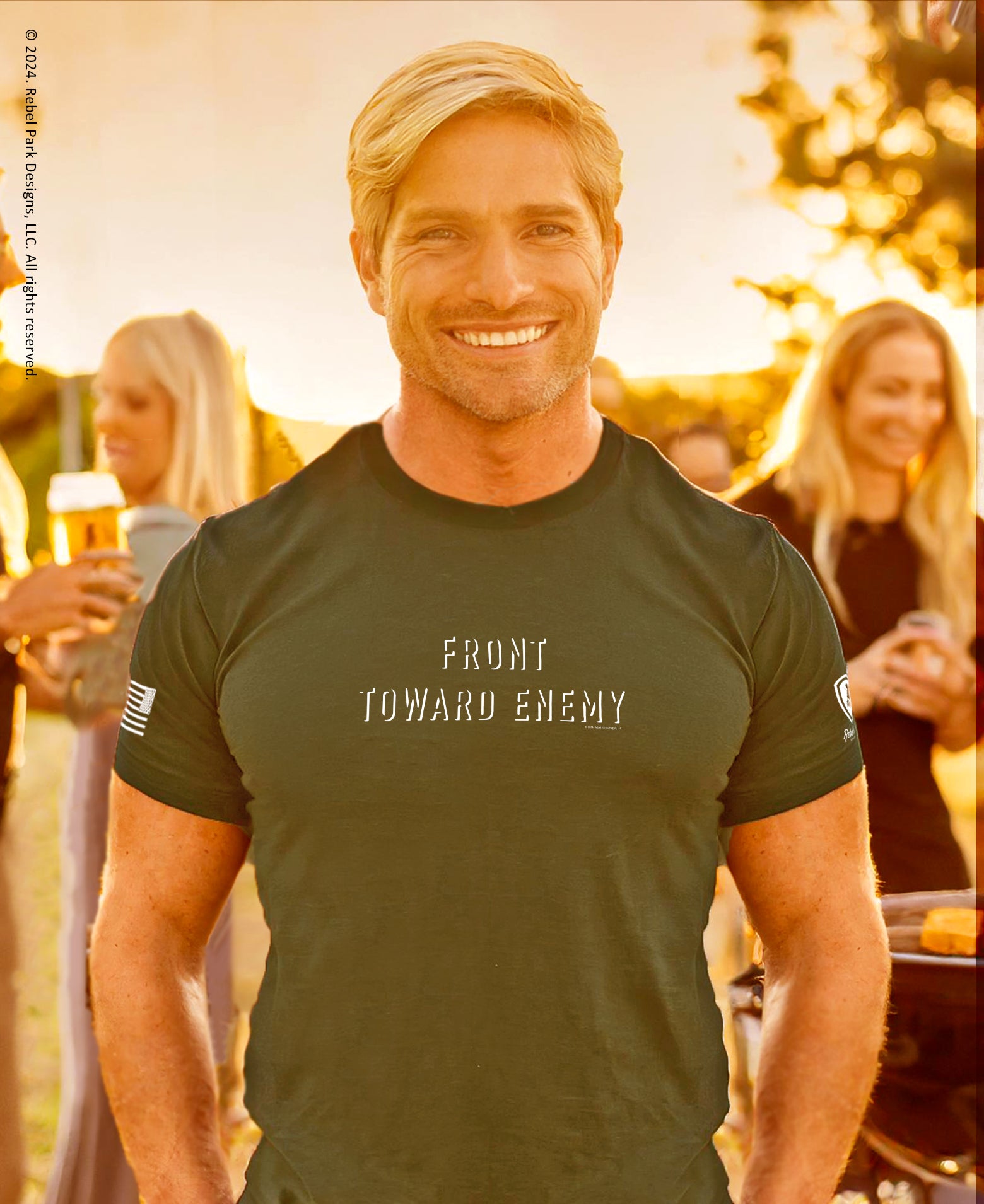 Front Toward Enemy Tee - Men's Military Tees - Funny Tee