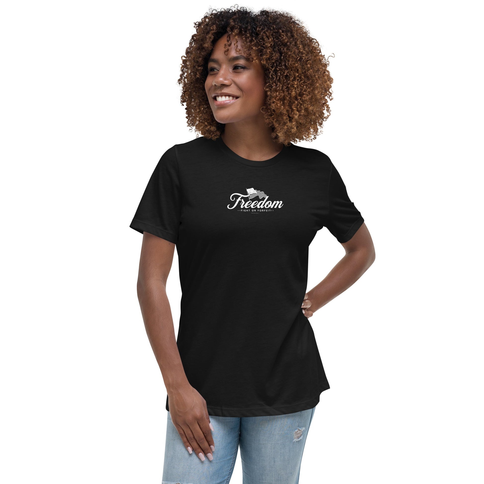 Patriotic Tee for Women - Pro - America Shirt - Women's Freedom T-Shirt - Rebel Park USA