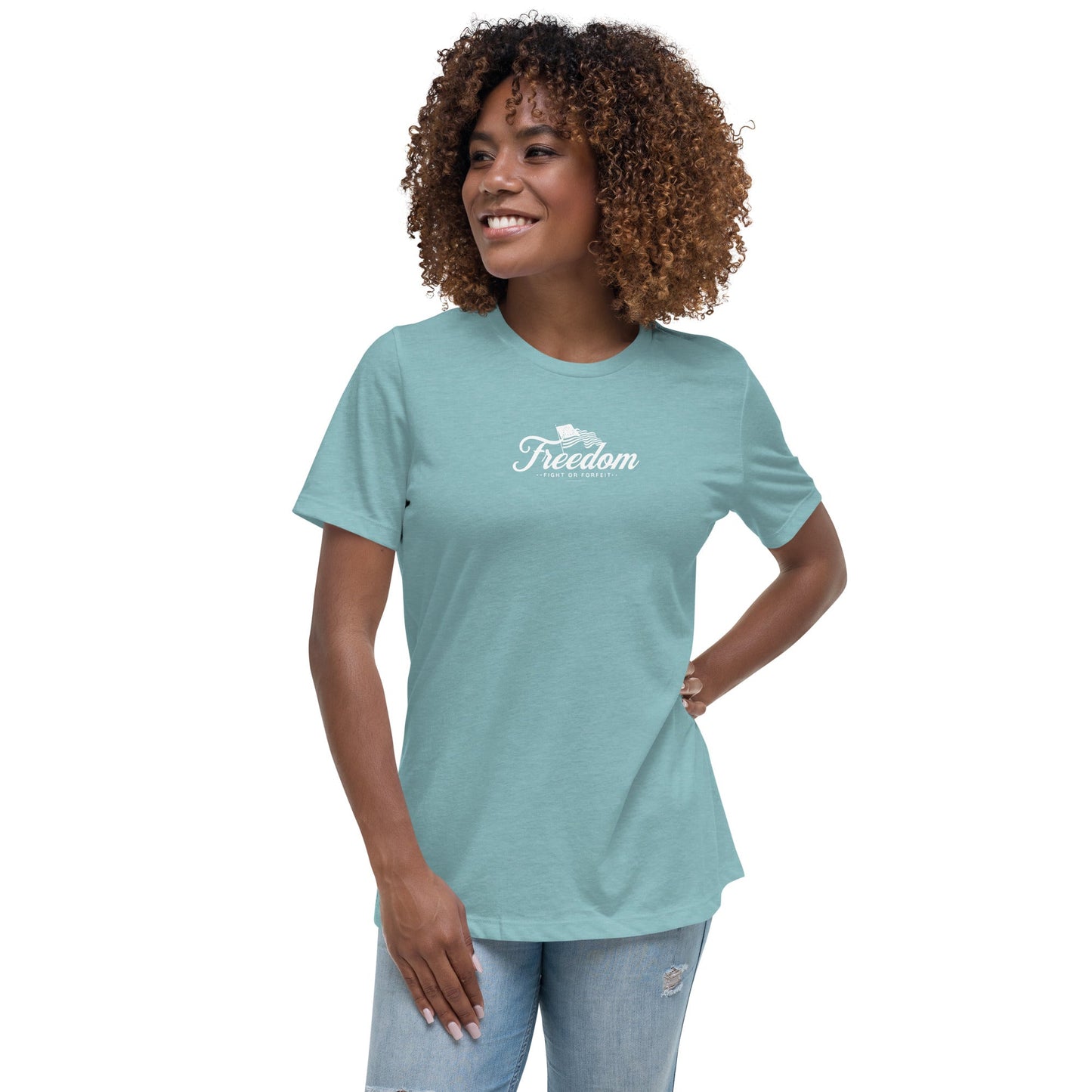 Patriotic Tee for Women - Pro - America Shirt - Women's Freedom T-Shirt - Rebel Park USA