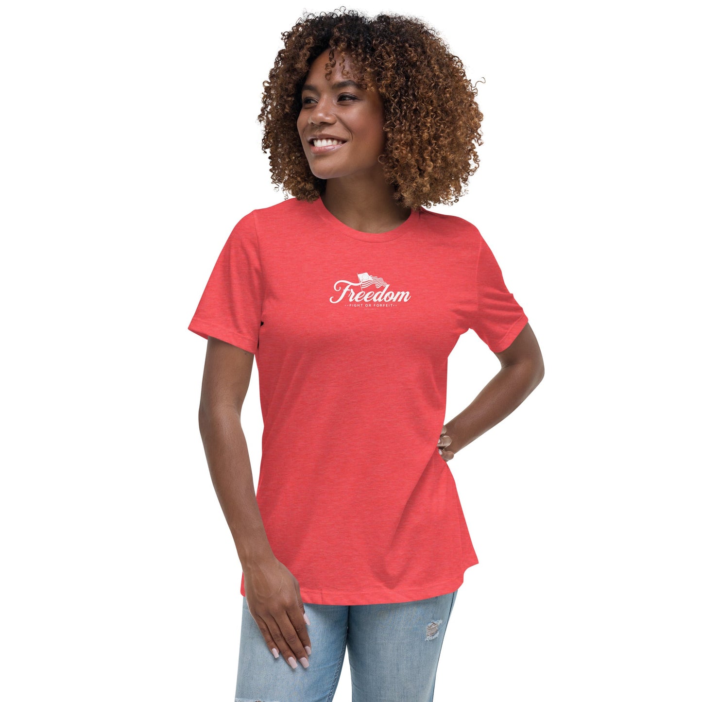 Patriotic Tee for Women - Pro - America Shirt - Women's Freedom T-Shirt - Rebel Park USA