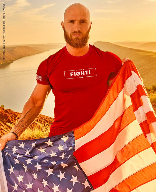 Pro - Trump T-Shirt – Conservative t - Shirts for Men - Fight! T-Shirt - Rebel Park USA