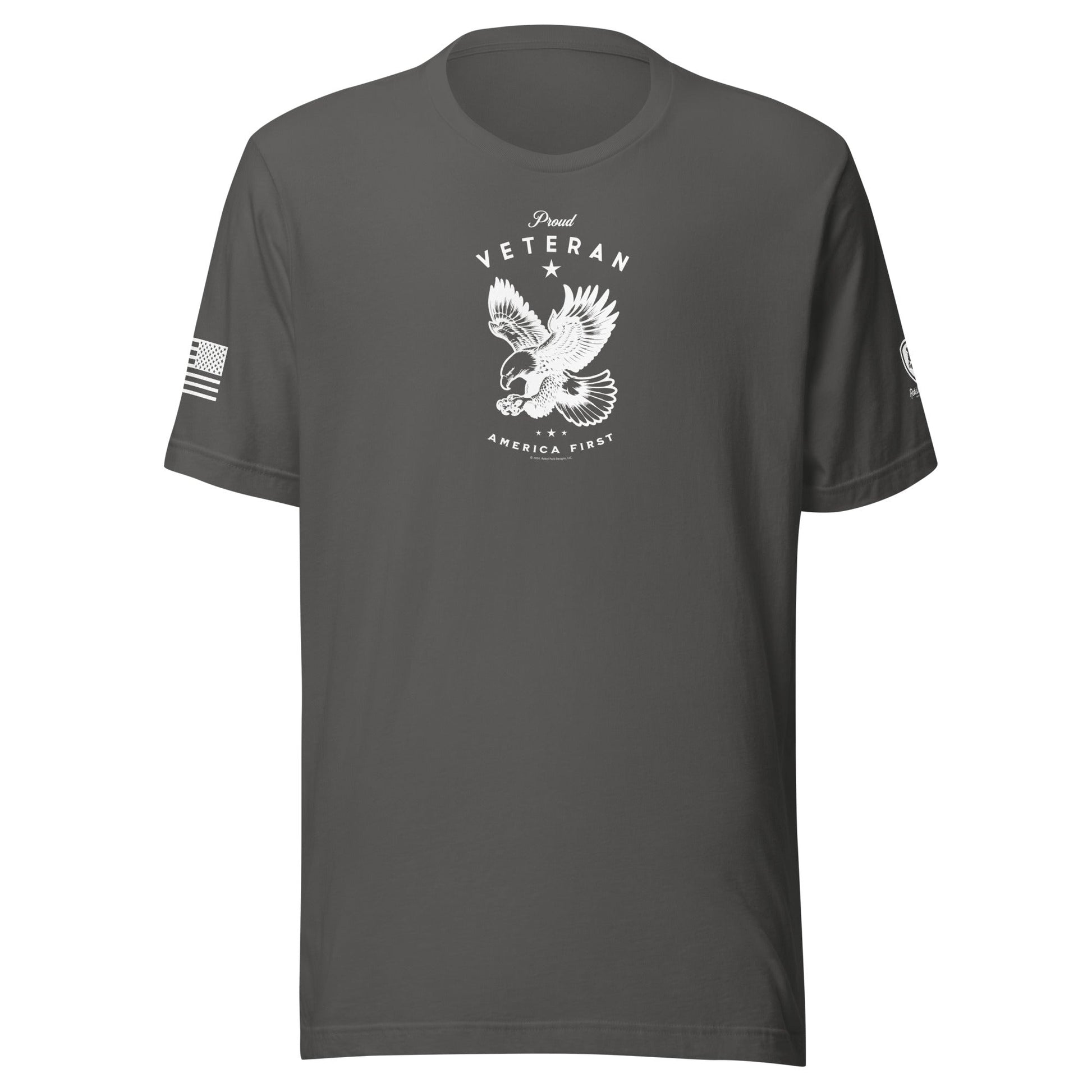 Proud Veteran T-Shirt – Patriotic Tee for Men - Military Tee for Men - Rebel Park USA