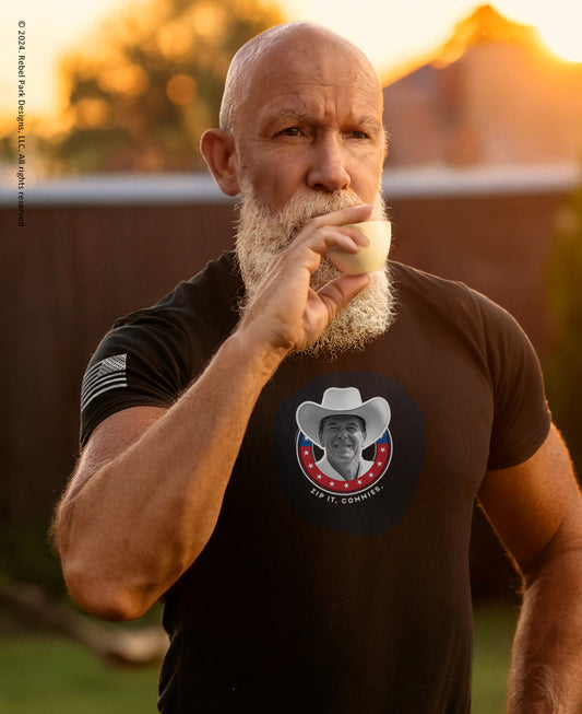 Reagan T-Shirt - Zip it, Commies Tee – Satirical MAGA Tee 
