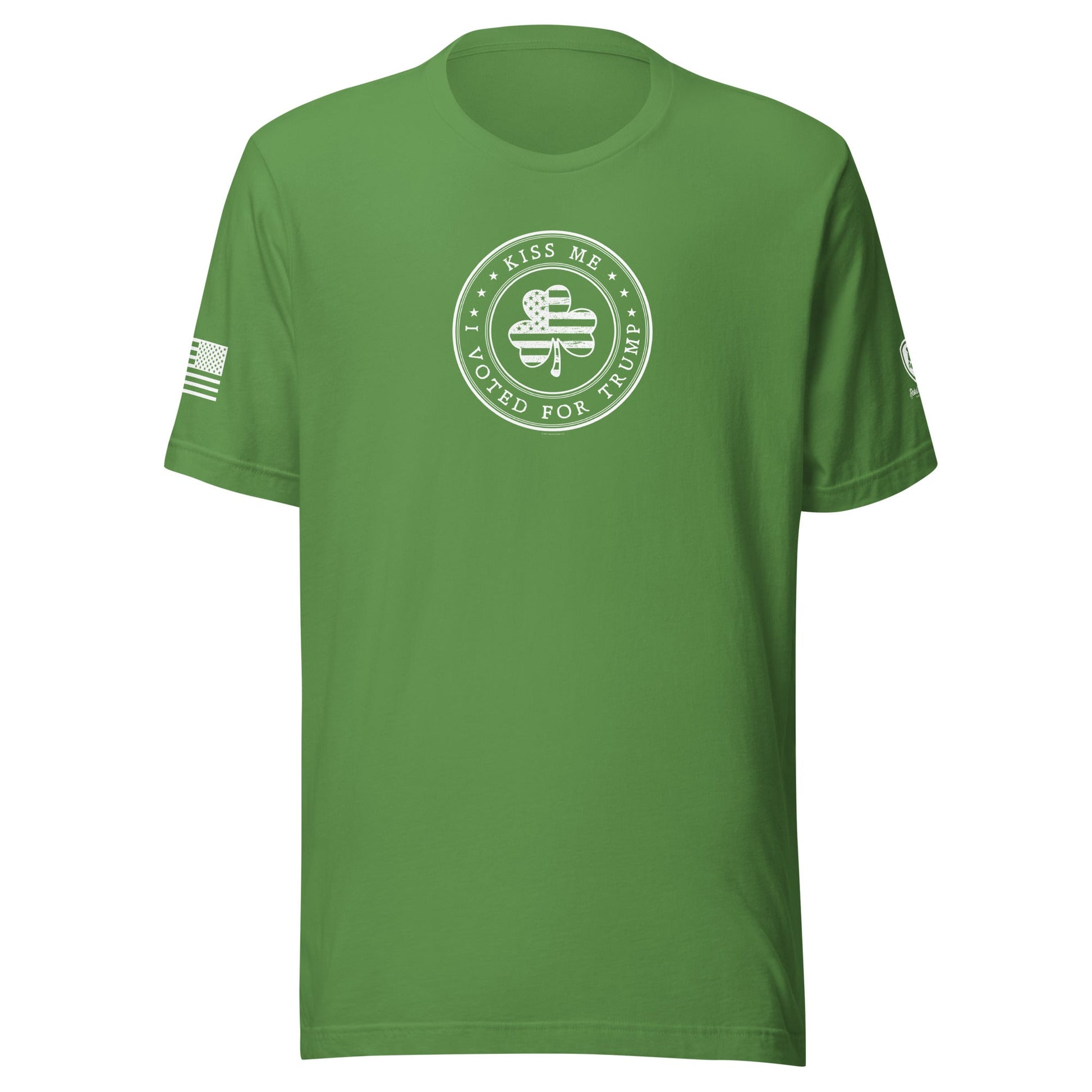 St. Patricks Day Tee - MAGA T-Shirt - Kiss Me - I Voted for Trump - Rebel Park USA