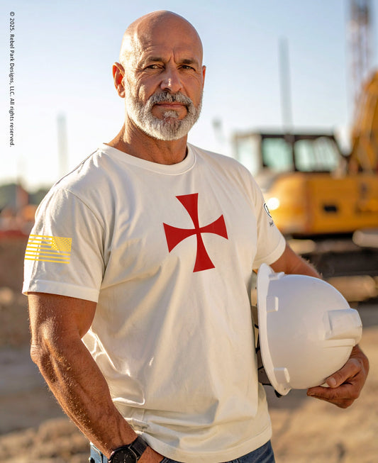 Templar Cross Christian Tee - Conservative Tees - Patriotic Shirts - Faith Based - Rebel Park USA