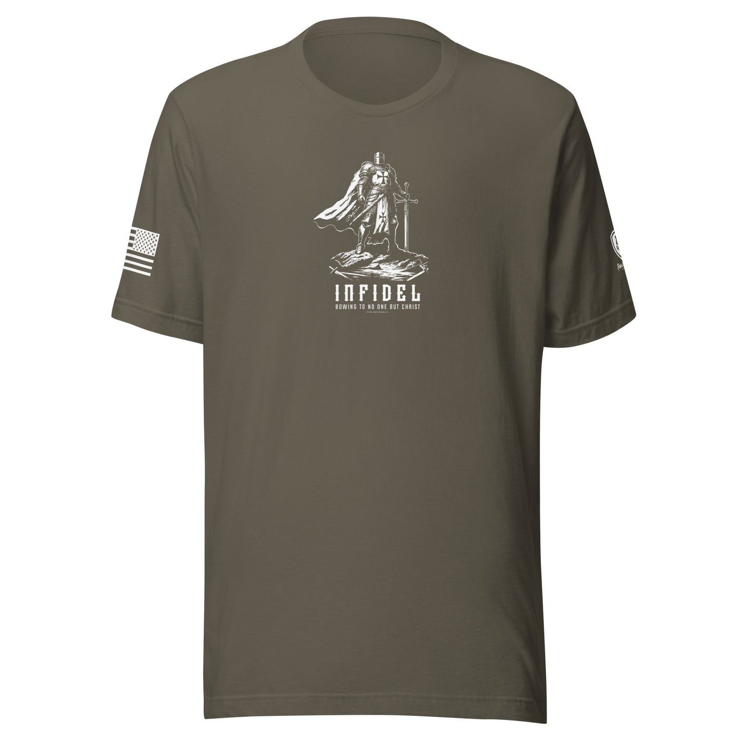 Templar Knight “Infidel – Bowing to No One but Christ” T-Shirt - Rebel Park USA