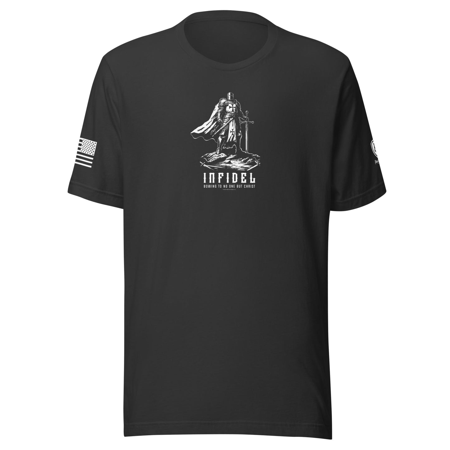 Templar Knight “Infidel – Bowing to No One but Christ” T-Shirt - Rebel Park USA