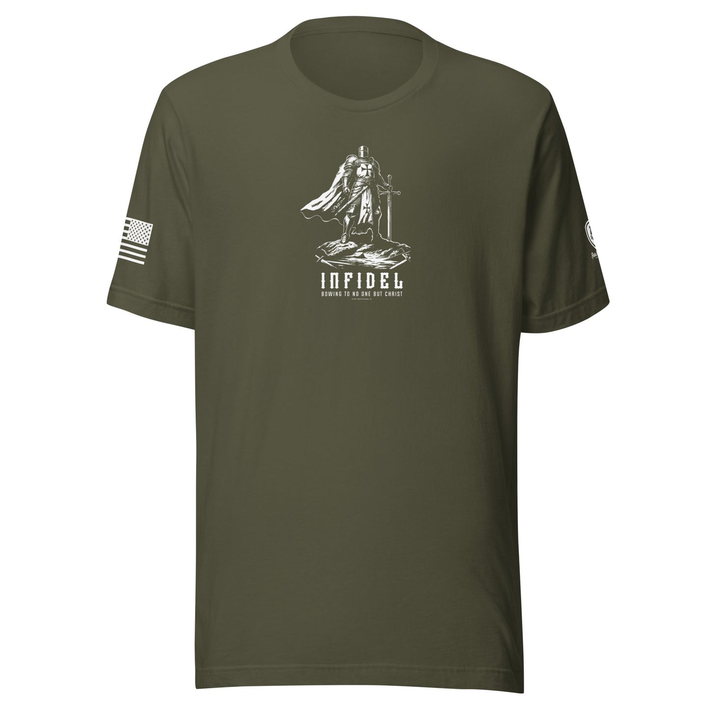 Templar Knight “Infidel – Bowing to No One but Christ” T-Shirt - Rebel Park USA