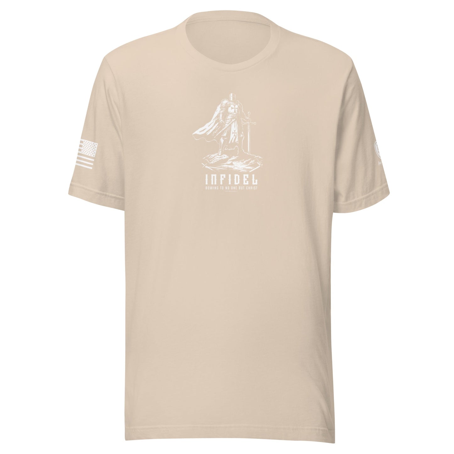 Templar Knight “Infidel – Bowing to No One but Christ” T-Shirt - Rebel Park USA