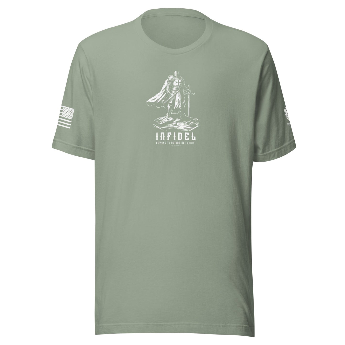Templar Knight “Infidel – Bowing to No One but Christ” T-Shirt - Rebel Park USA