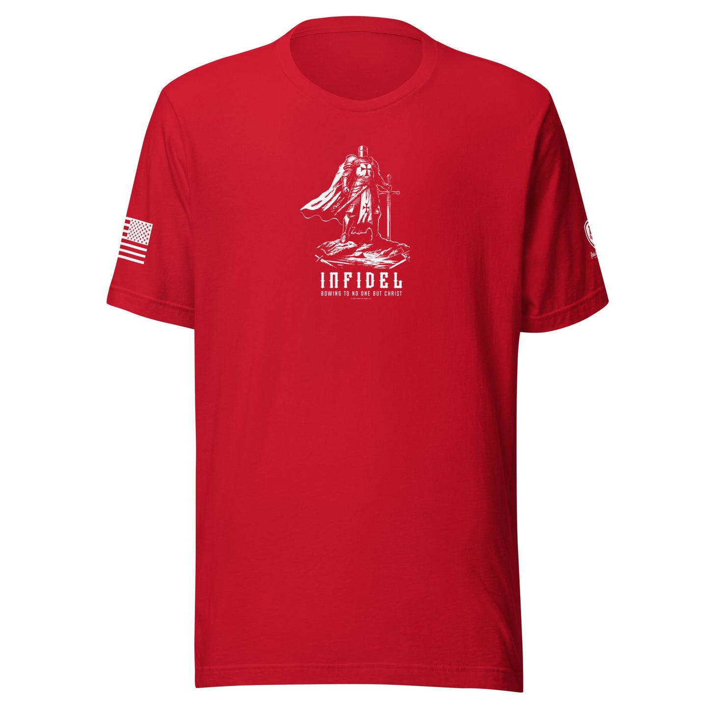 Templar Knight “Infidel – Bowing to No One but Christ” T-Shirt - Rebel Park USA