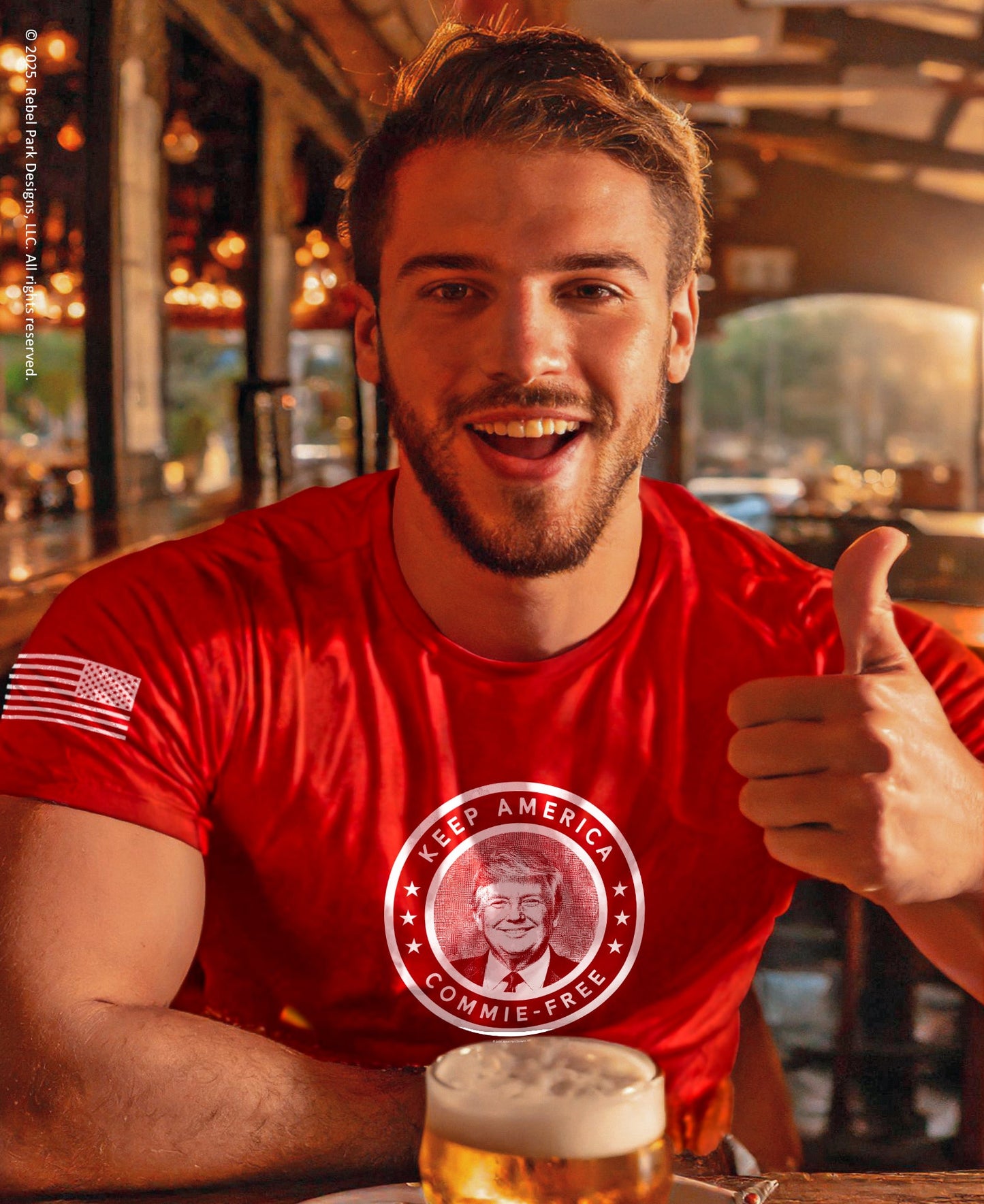 Trump anti - communism t-shirt - Keep America Commie - Free - Rebel Park USA