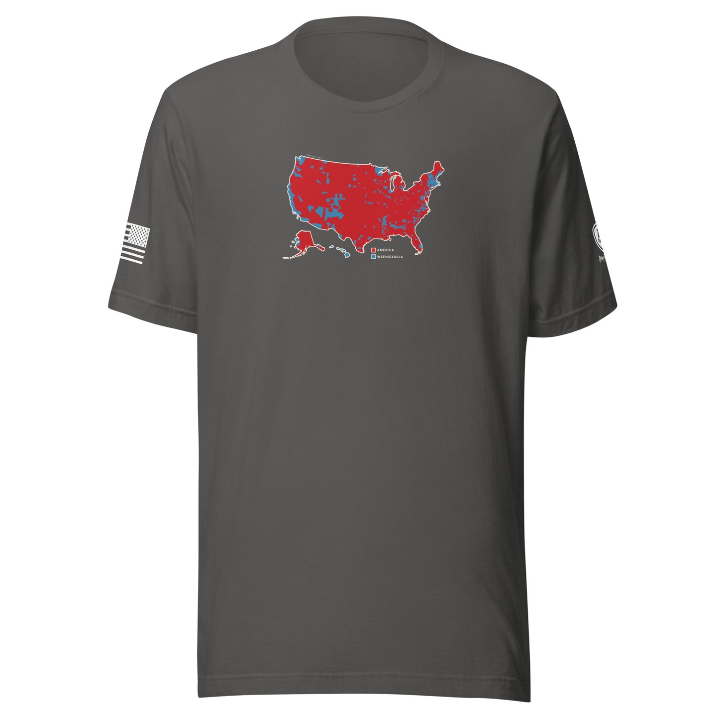 Trump Election T-Shirt – Men's MAGA Tee - USA Map - Weeniezuela Tee - Rebel Park USA