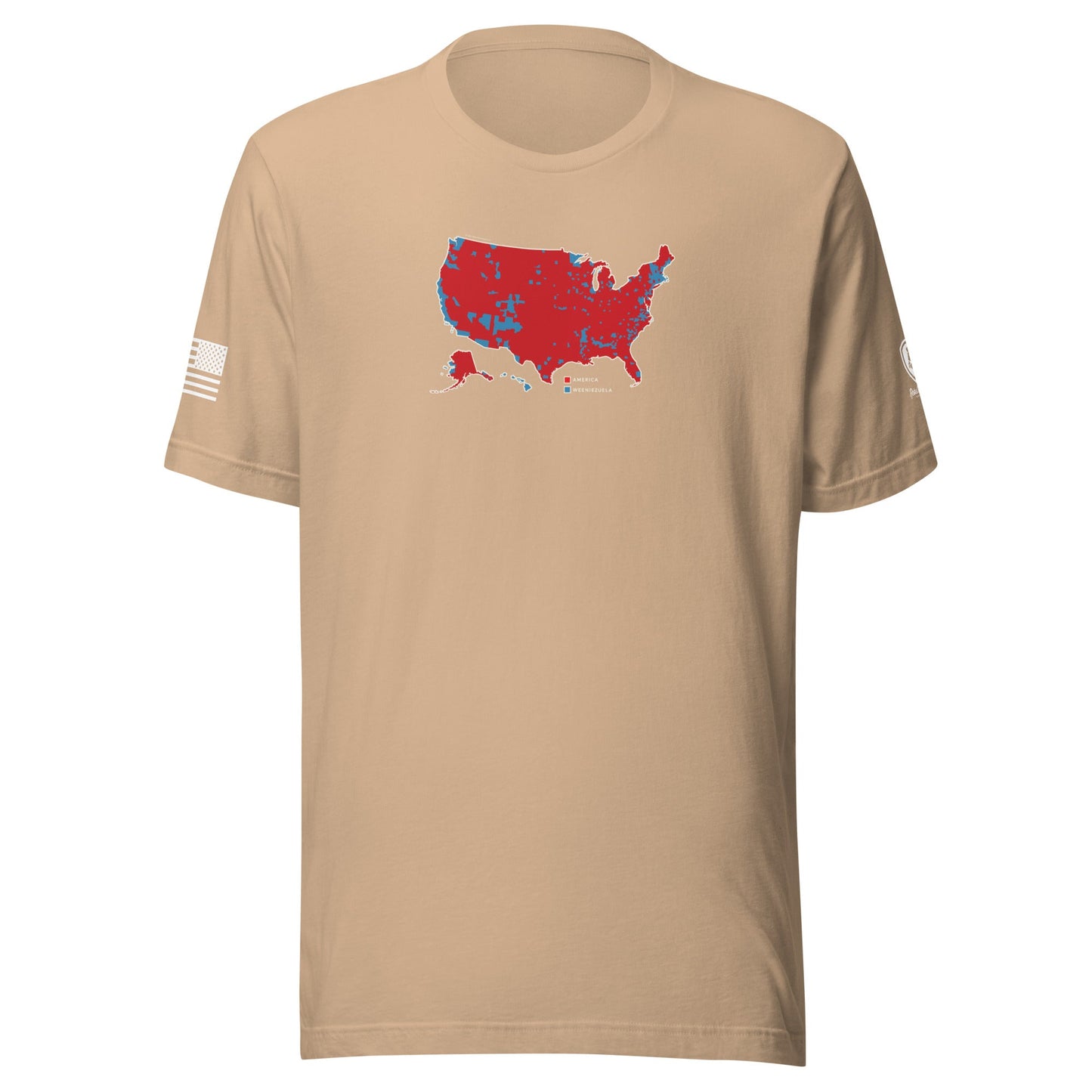 Trump Election T-Shirt – Men's MAGA Tee - USA Map - Weeniezuela Tee - Rebel Park USA