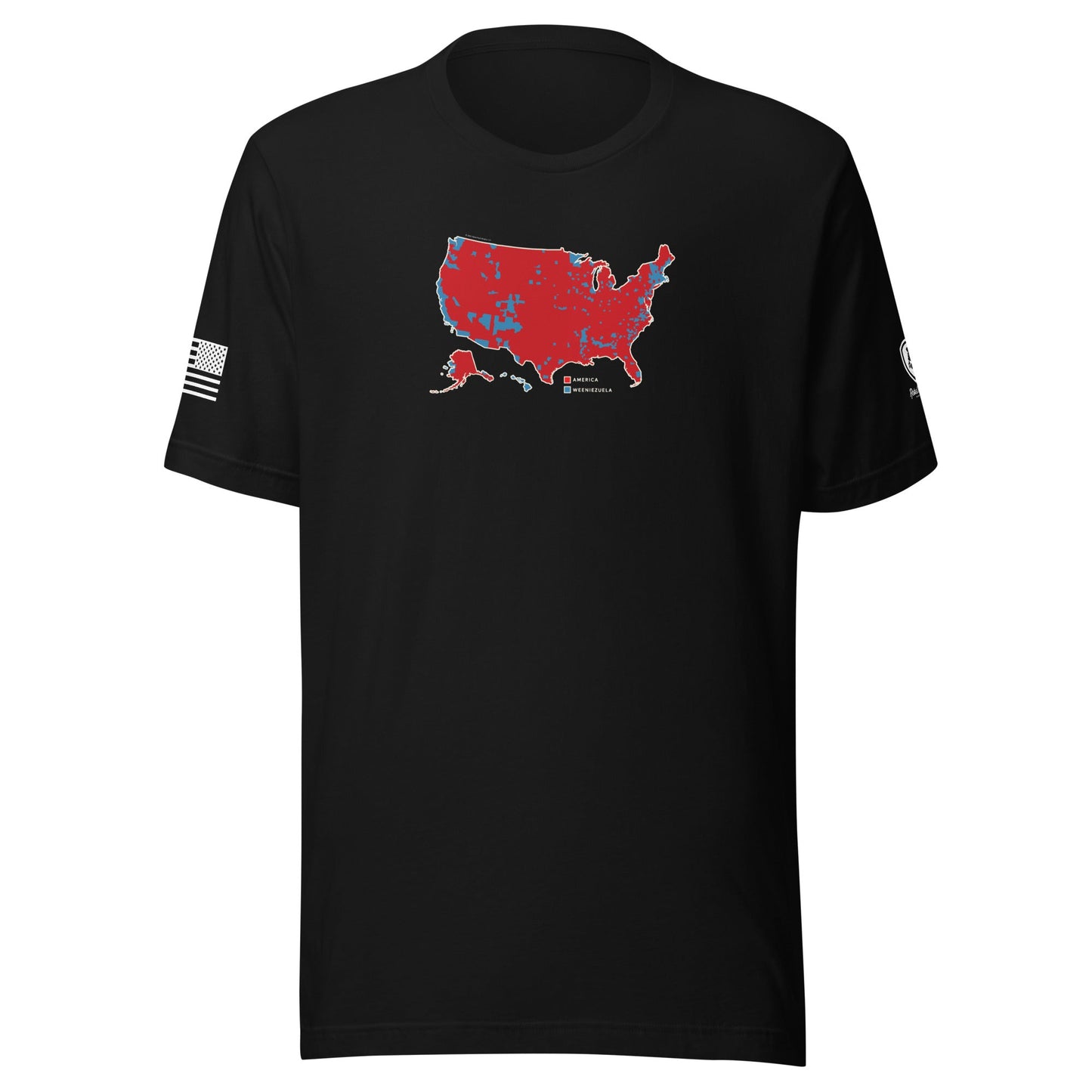 Trump Election T-Shirt – Men's MAGA Tee - USA Map - Weeniezuela Tee - Rebel Park USA