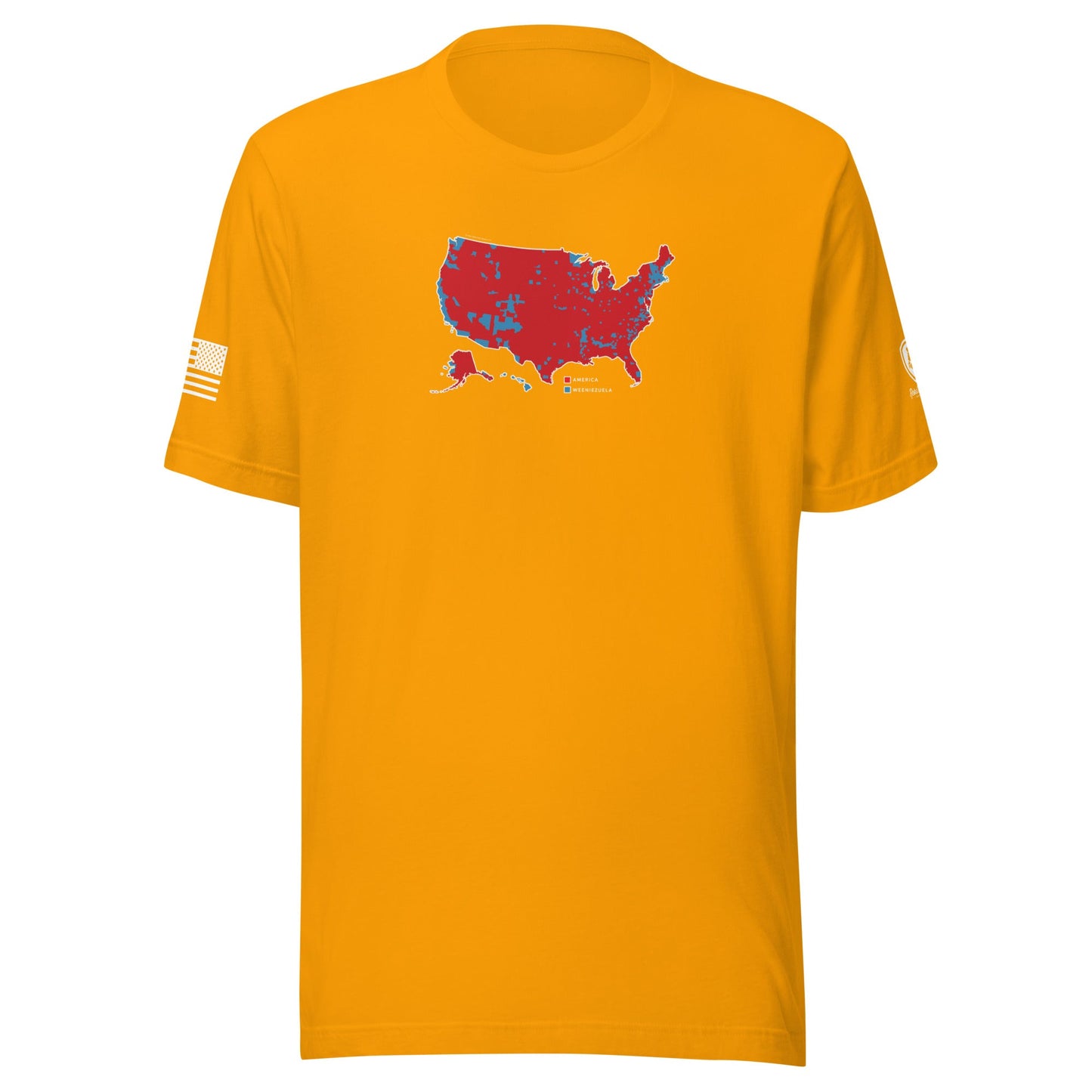 Trump Election T-Shirt – Men's MAGA Tee - USA Map - Weeniezuela Tee - Rebel Park USA