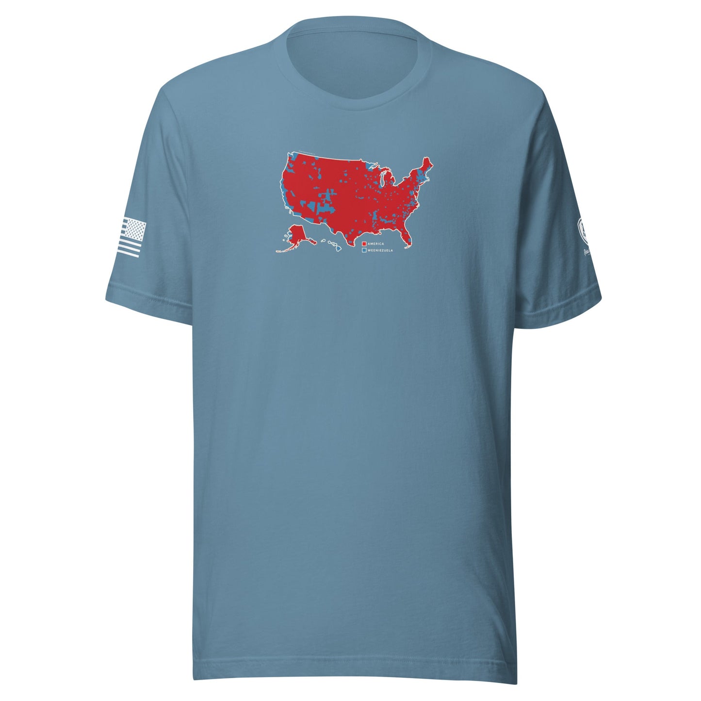 Trump Election T-Shirt – Men's MAGA Tee - USA Map - Weeniezuela Tee - Rebel Park USA