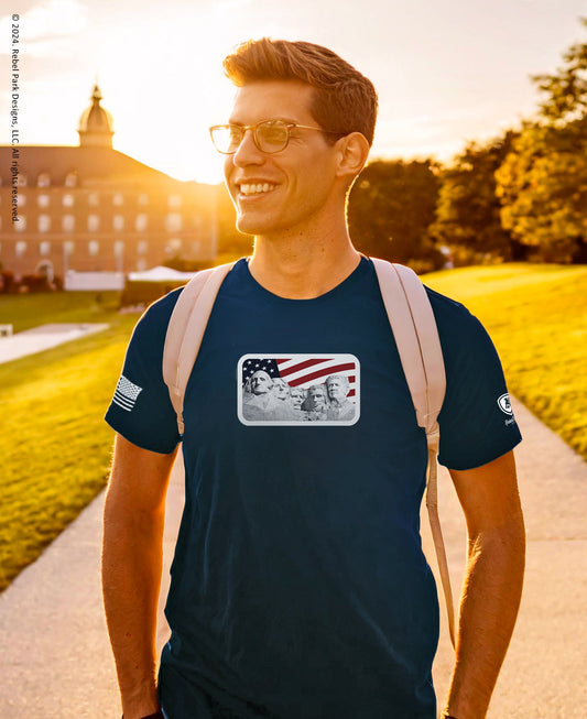Trump Mt. Rushmore Tee – MAGA T-Shirts for Men – Mt. Rushmore Tee - Rebel Park USA
