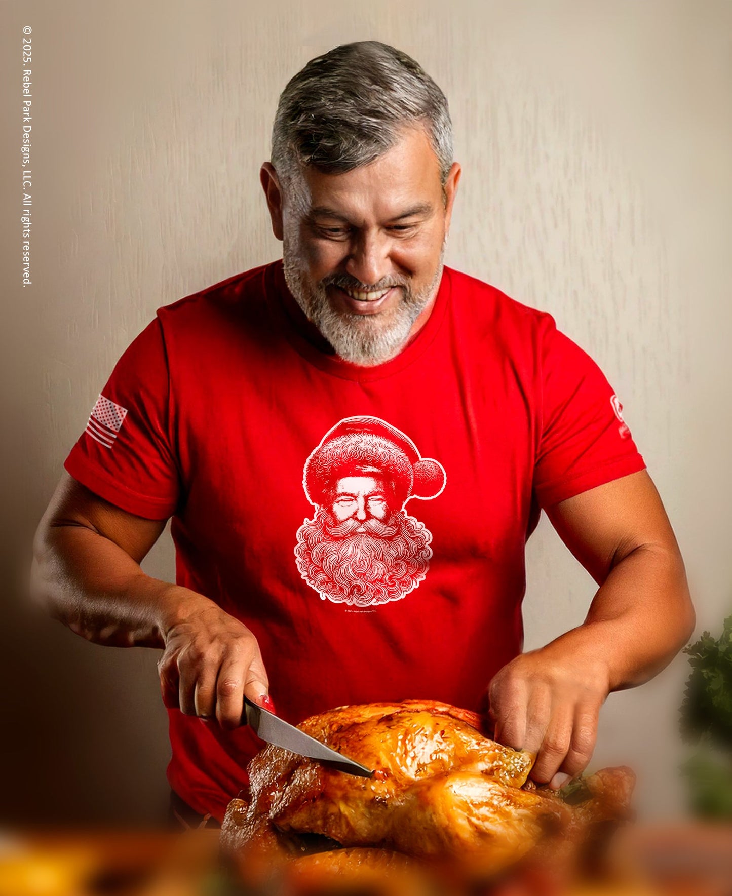 Trump Santa T-Shirt Christmas MAGA - Rebel Park USA