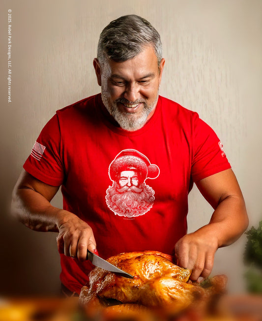 Trump Santa T-Shirt Christmas MAGA - Rebel Park USA