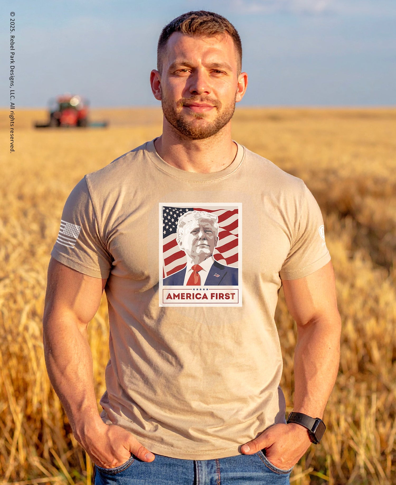 Trump T-Shirt - Patriotic Tees - MAGA gear - Trump Poster - Rebel Park USA