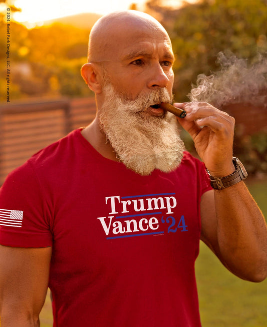 Trump Vance 2024 T-Shirt – Conservative Shirt for Men – Pro - Trump Tee - Rebel Park USA
