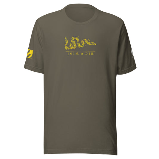 Military Shirts for Men - US Revolution Tee - Join or Die