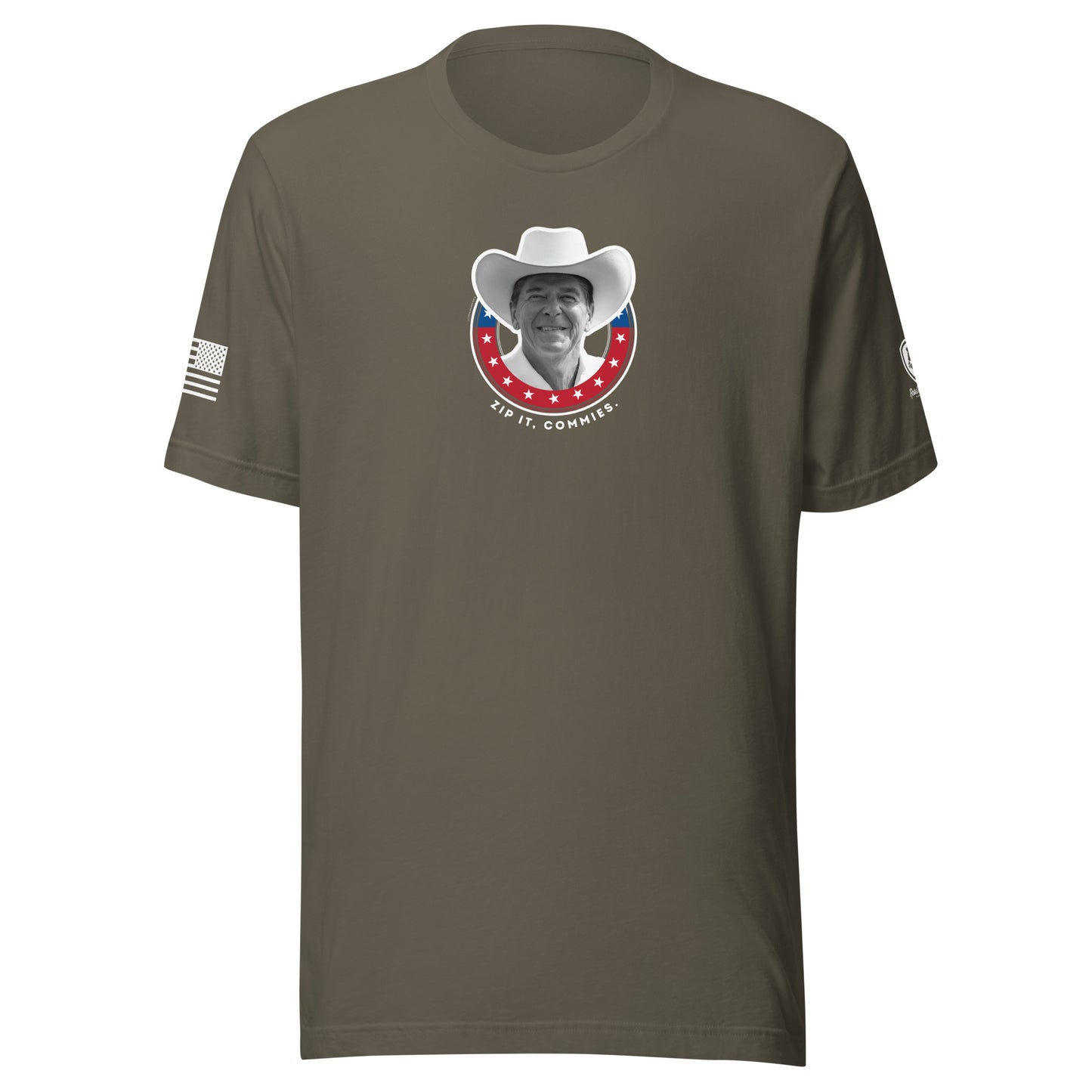 Reagan T-Shirt - Zip it, Commies Tee – Satirical MAGA Tee 