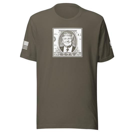 GOAT Trump Shirt - Currency Graphic for Style & Comfort