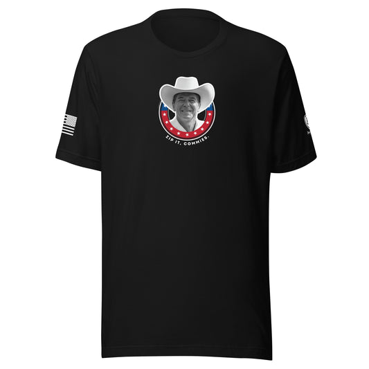 Reagan T-Shirt - Zip it, Commies Tee – Satirical MAGA Tee 