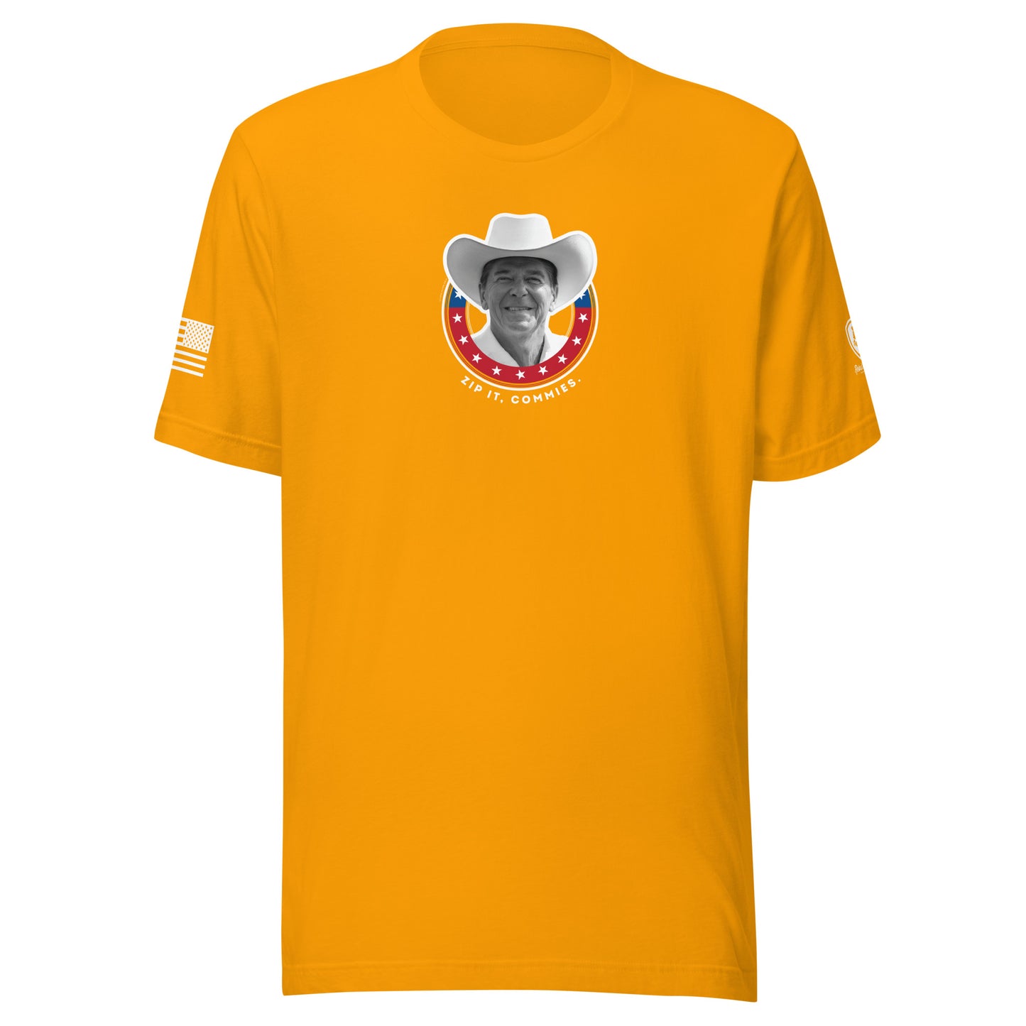 Reagan T-Shirt - Zip it, Commies Tee – Satirical MAGA Tee 