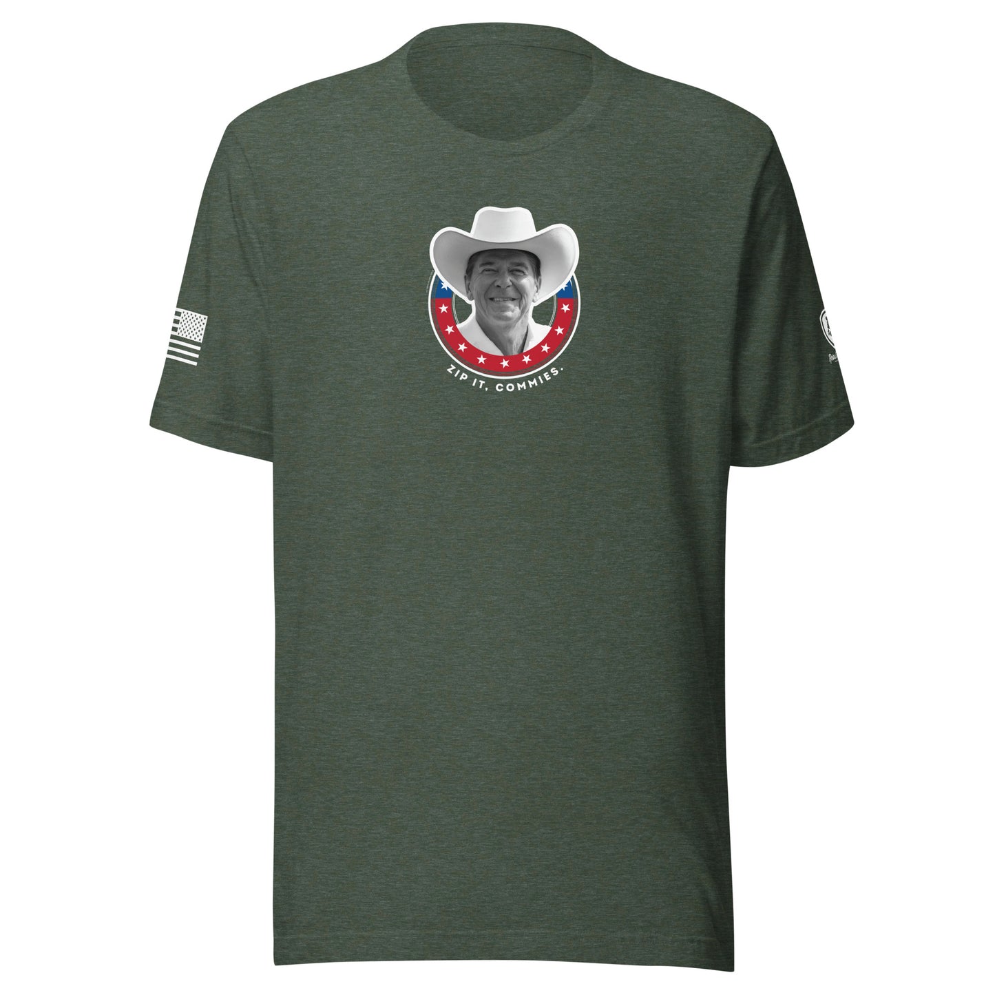 Reagan T-Shirt - Zip it, Commies Tee – Satirical MAGA Tee 