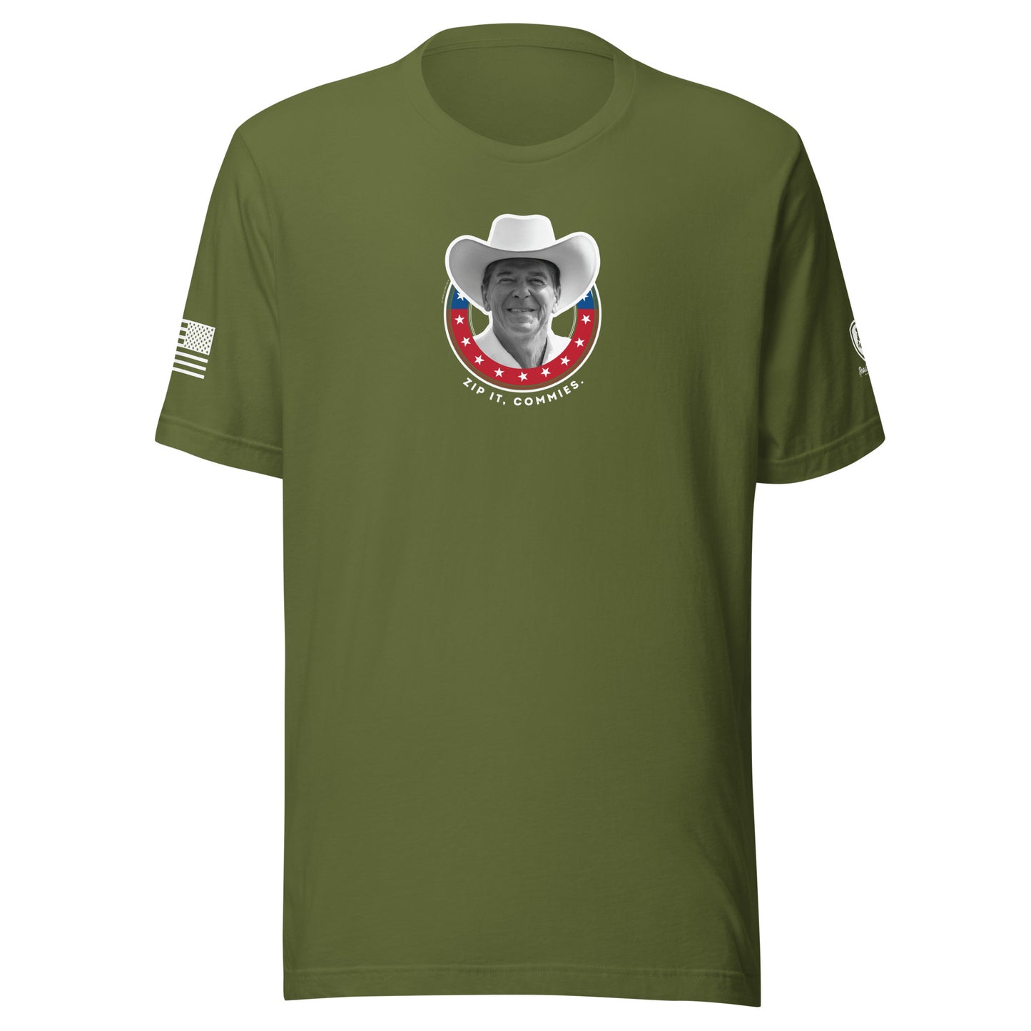 Reagan T-Shirt - Zip it, Commies Tee – Satirical MAGA Tee 