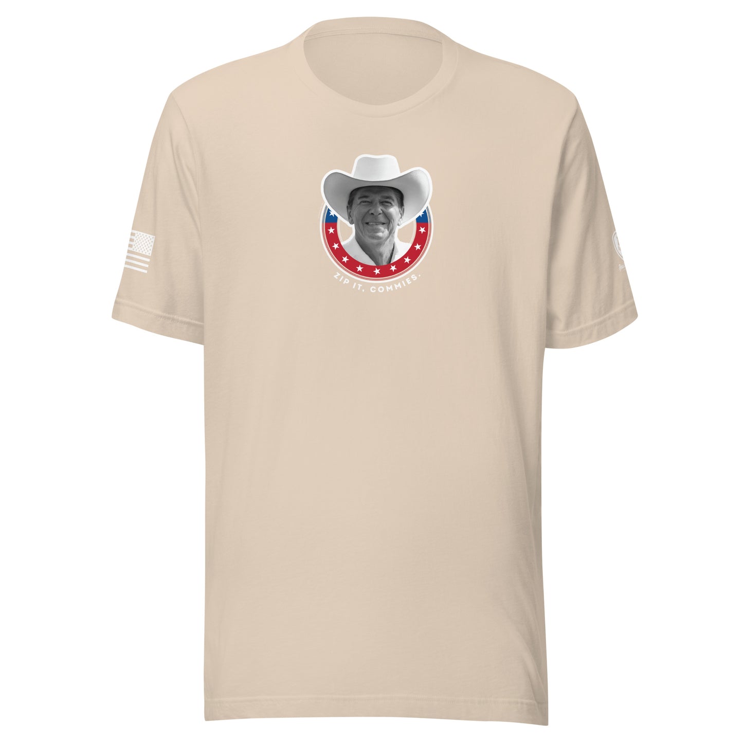 Reagan T-Shirt - Zip it, Commies Tee – Satirical MAGA Tee 
