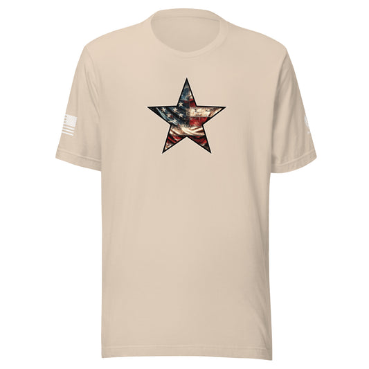 American Flag Star T-Shirt – Pro-USA Shirt for Men 