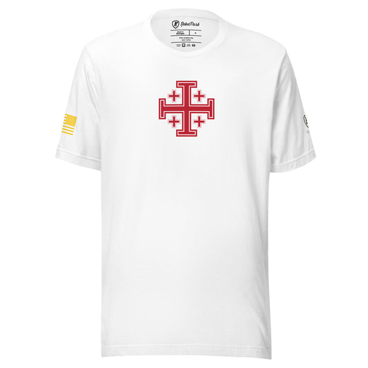 Jerusalem Cross T-Shirt for Men – Faith-Based Tee