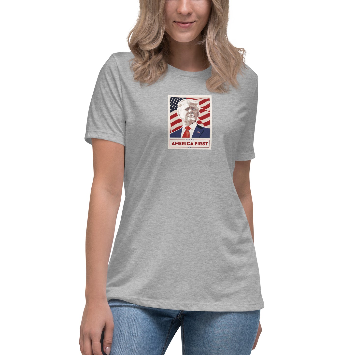 Women's Trump Poster Tee - MAGA Shirts - Conservative Tees