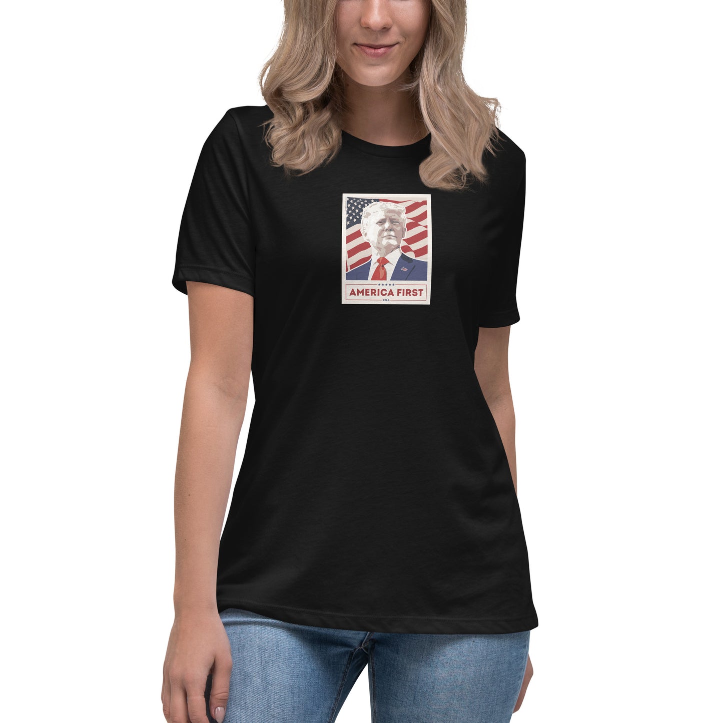 Women's Trump Poster Tee - MAGA Shirts - Conservative Tees