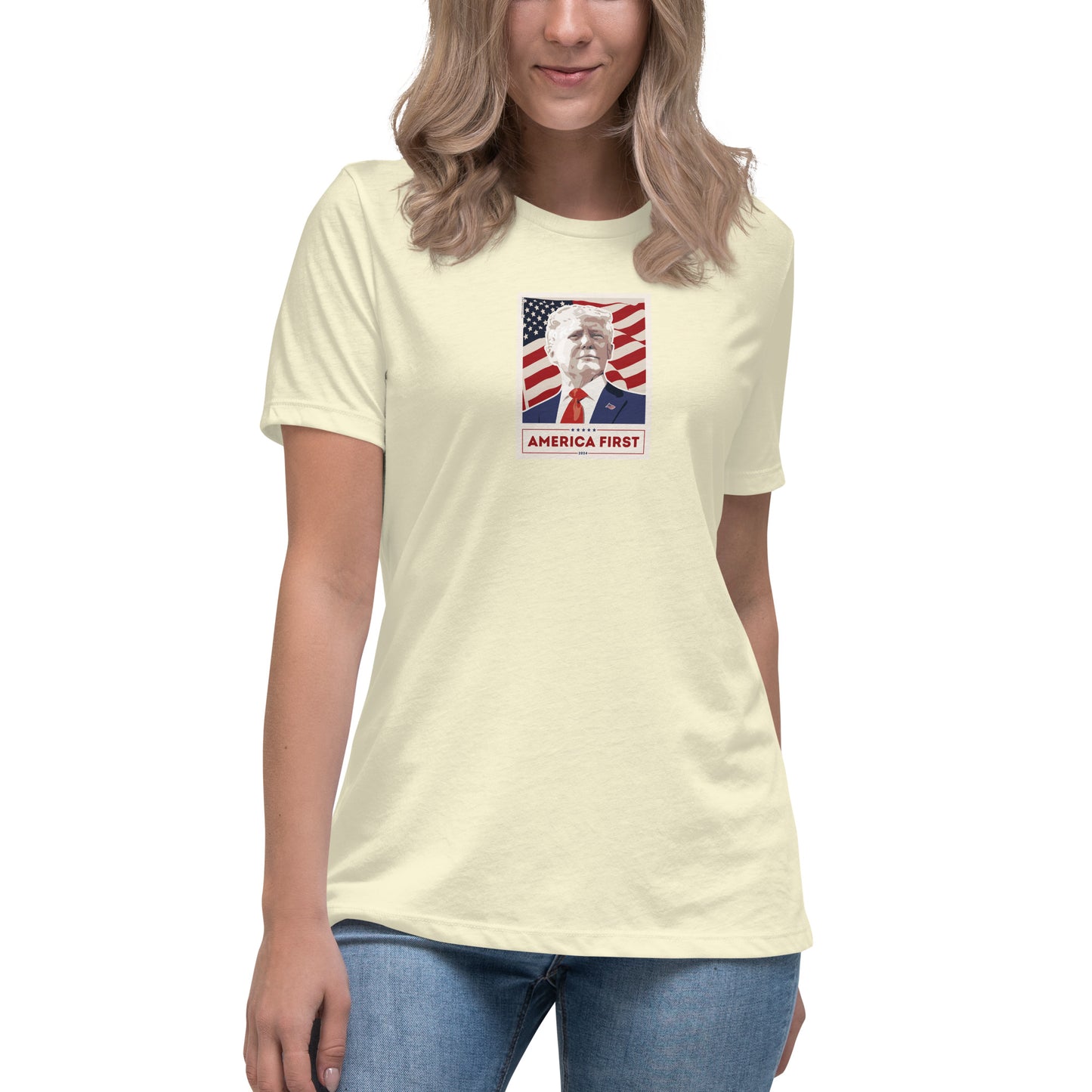 Women's Trump Poster Tee - MAGA Shirts - Conservative Tees