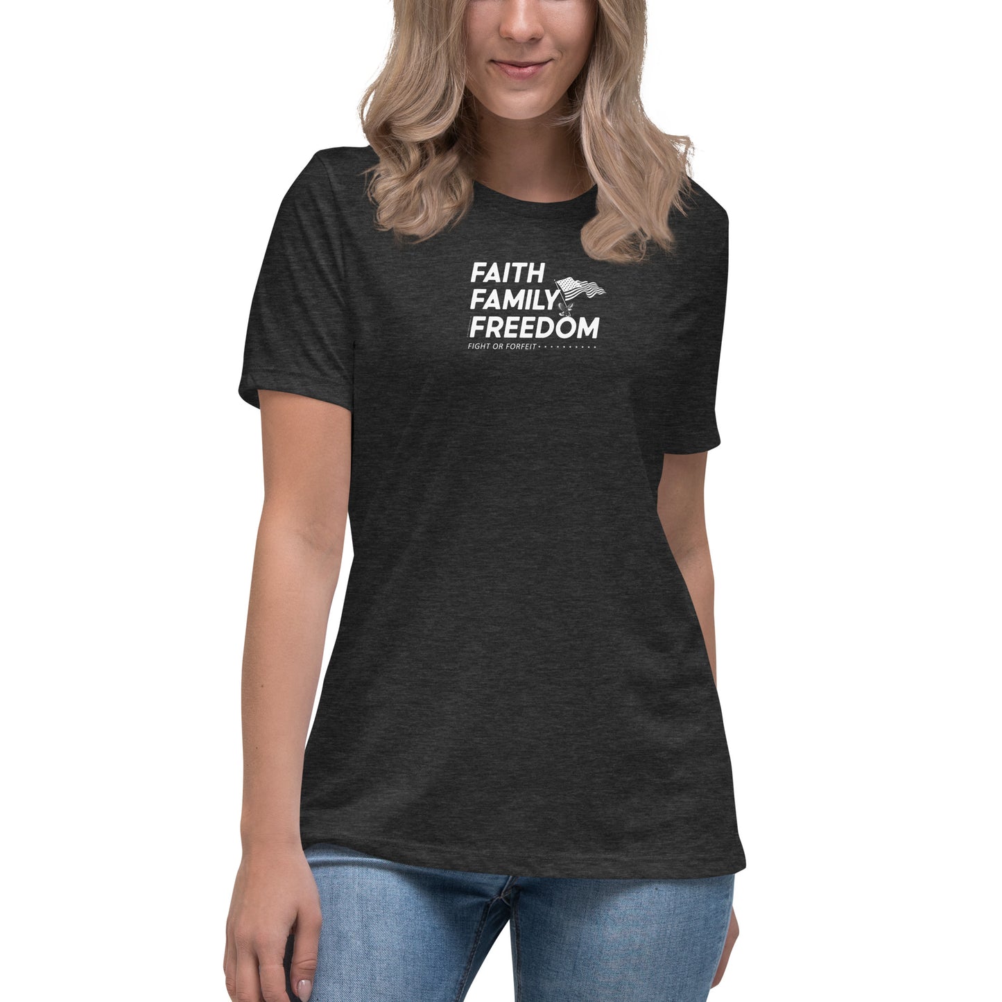 Faith Family Freedom Tee – Christian Women's T-Shirt