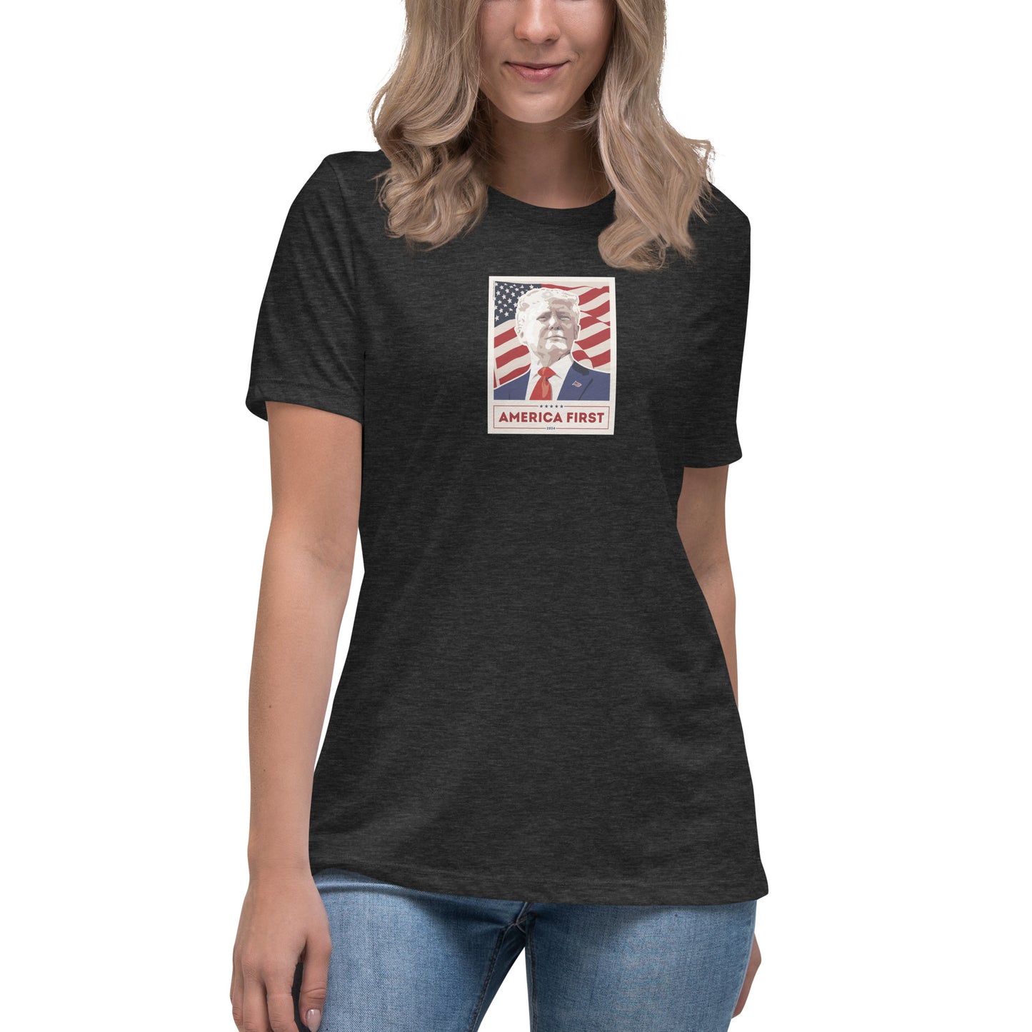 Women's Trump Poster Tee - MAGA Shirts - Conservative Tees