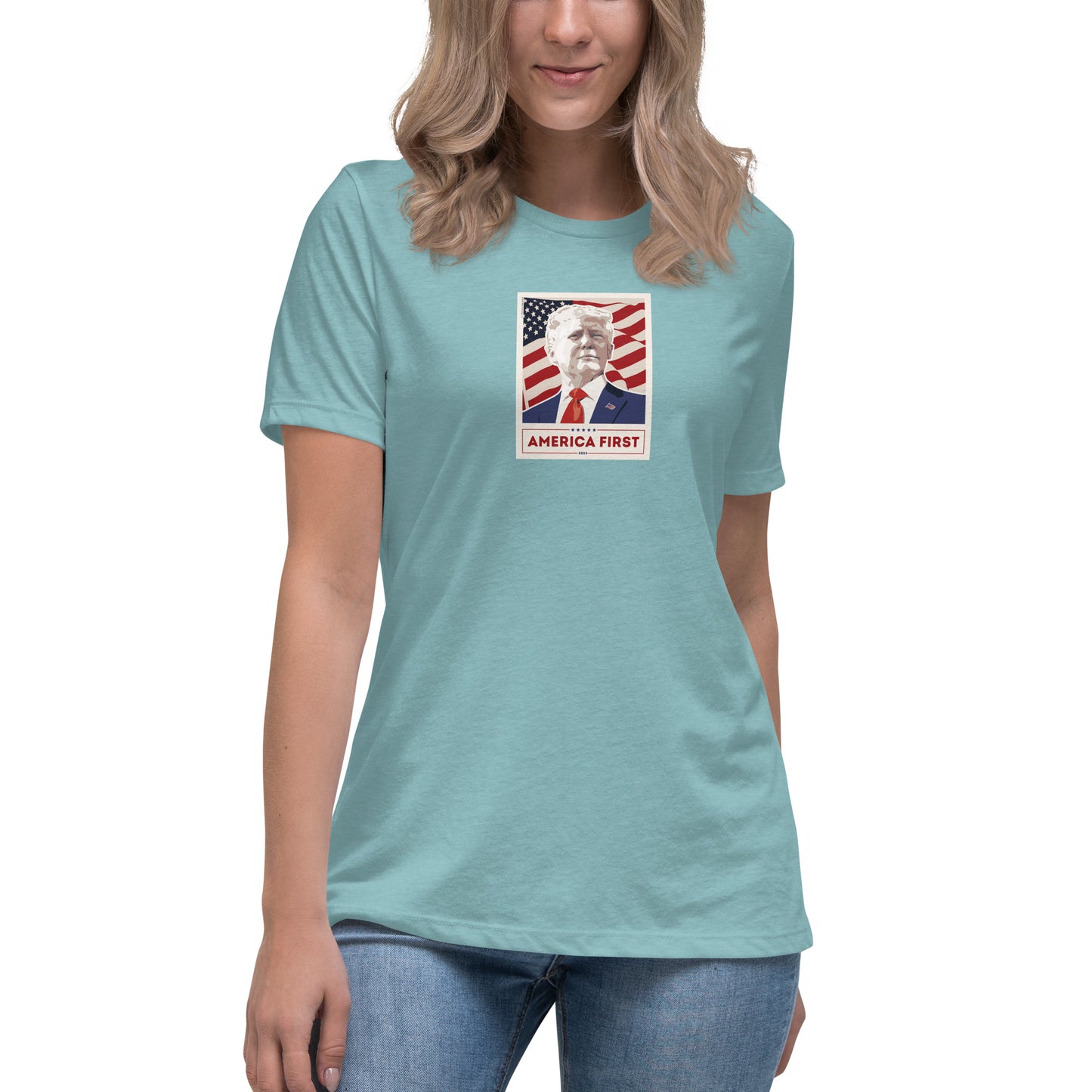 Women's Trump Poster Tee - MAGA Shirts - Conservative Tees