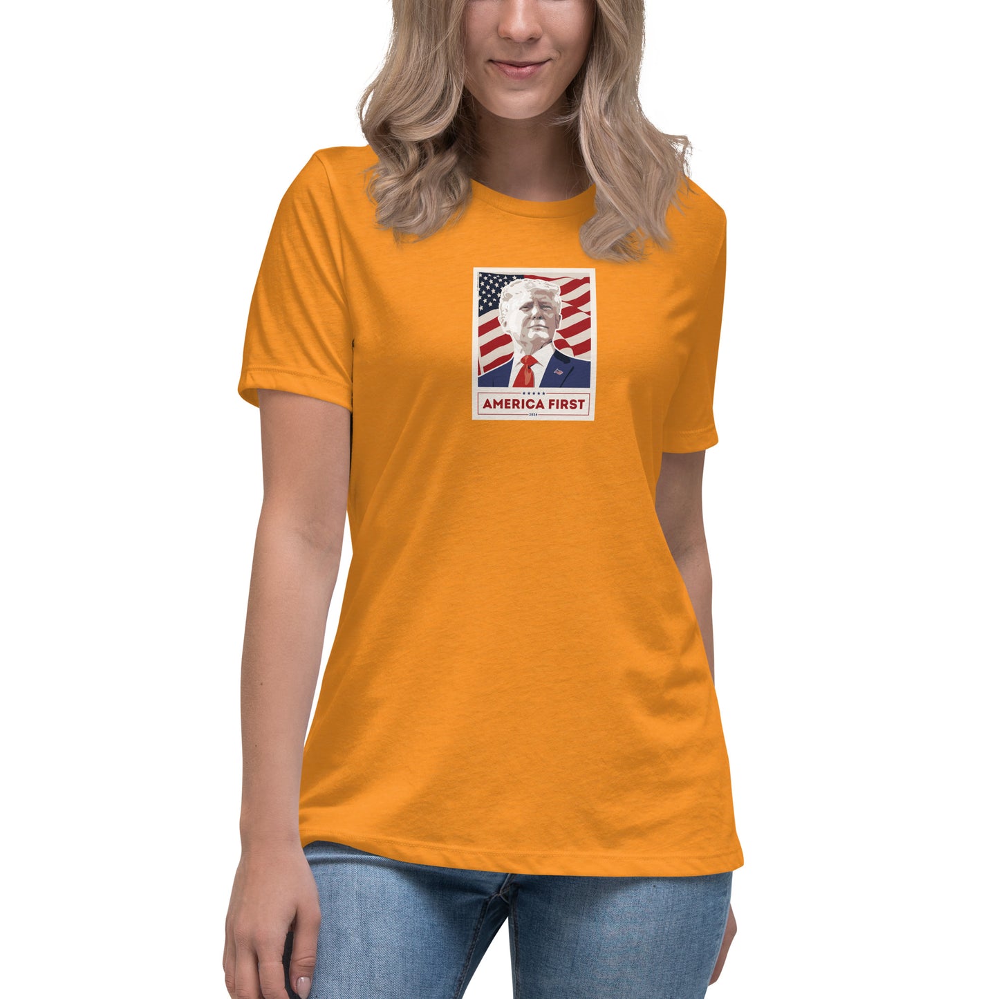 Women's Trump Poster Tee - MAGA Shirts - Conservative Tees