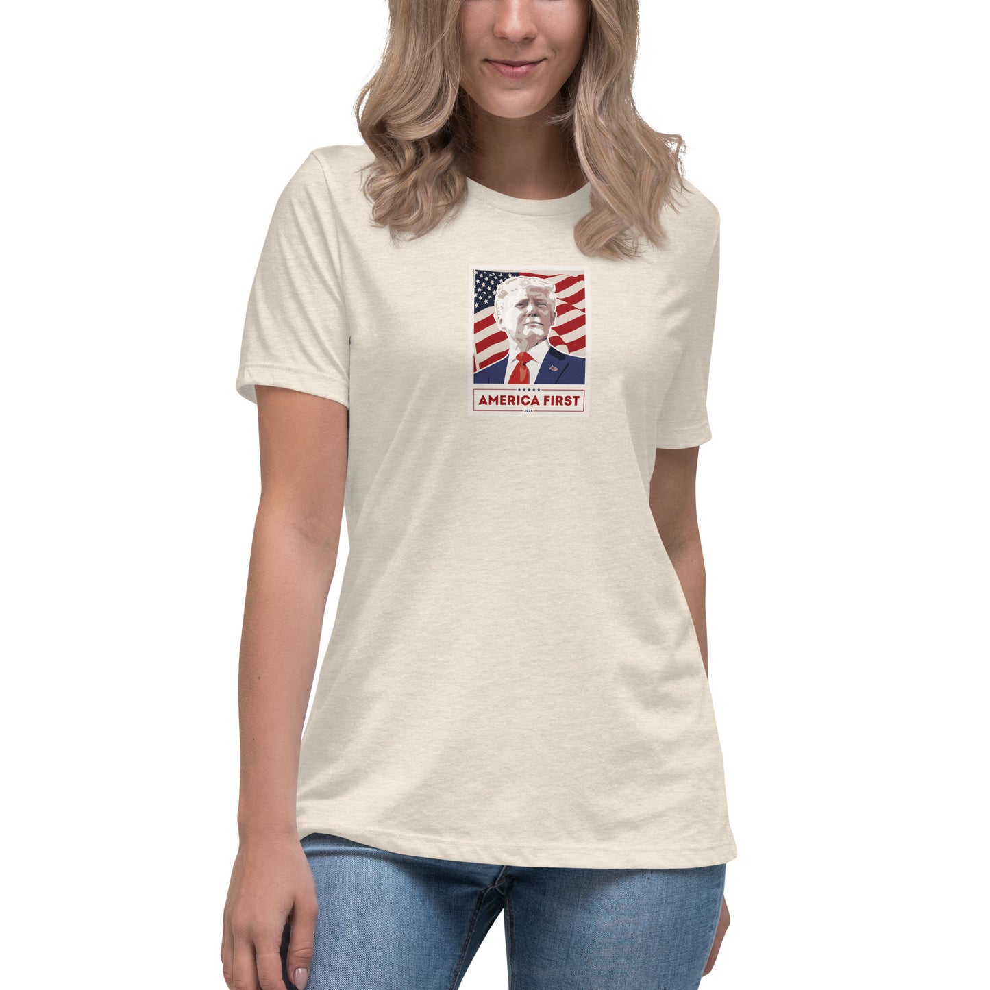 Women's Trump Poster Tee - MAGA Shirts - Conservative Tees
