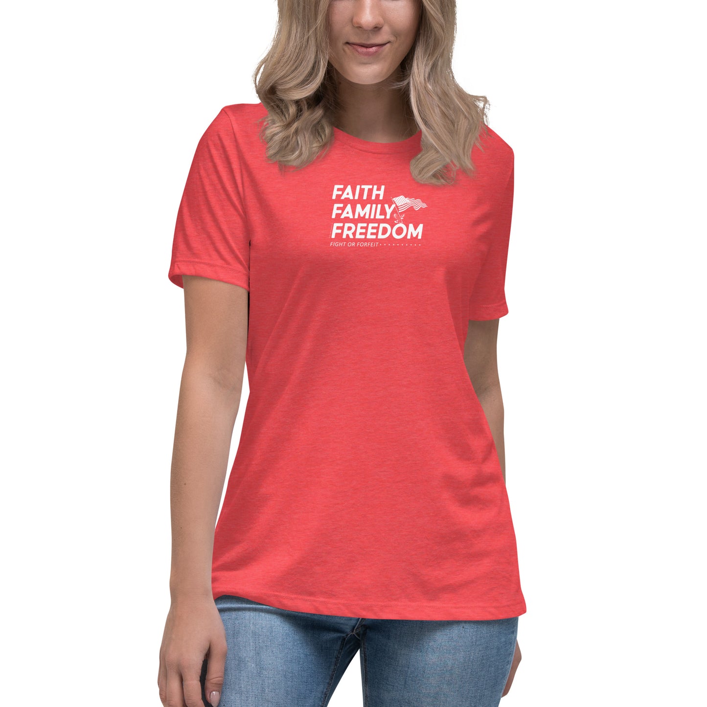 Faith Family Freedom Tee – Christian Women's T-Shirt