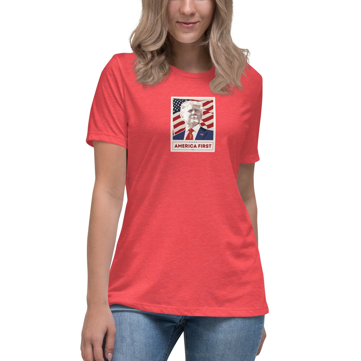 Women's Trump Poster Tee - MAGA Shirts - Conservative Tees